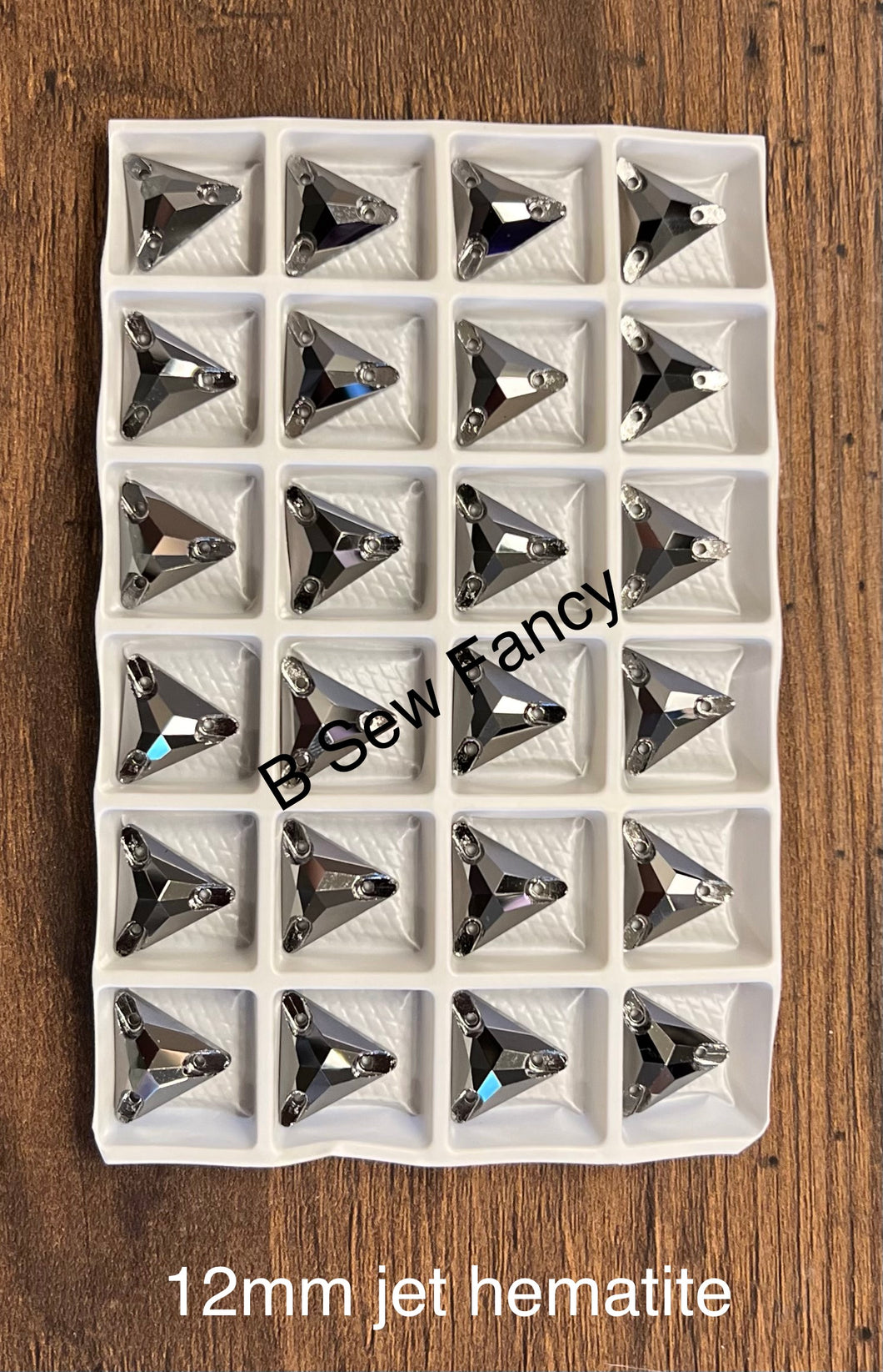 Jet Hematite Triangles