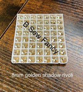 8mm Golden Shadow Rivoli