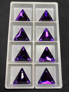 Purple Velvet Triangles