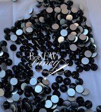 Load image into Gallery viewer, Jet Black Non-Hotfix Rhinestones