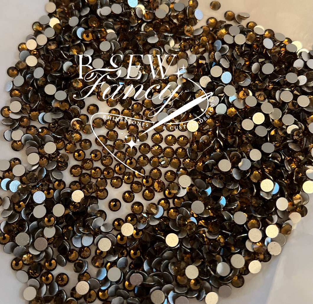 Smoked Topaz Non-Hotfix Rhinestones