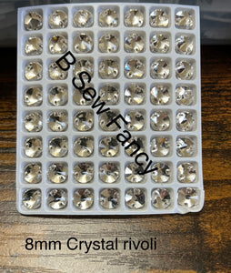 8mm Crystal Rivoli