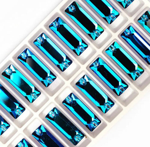 6x18mm Blue Zirconium Baguettes