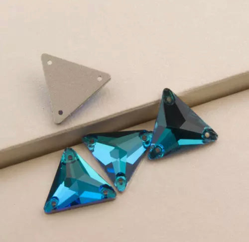 Blue Zirconium Triangles